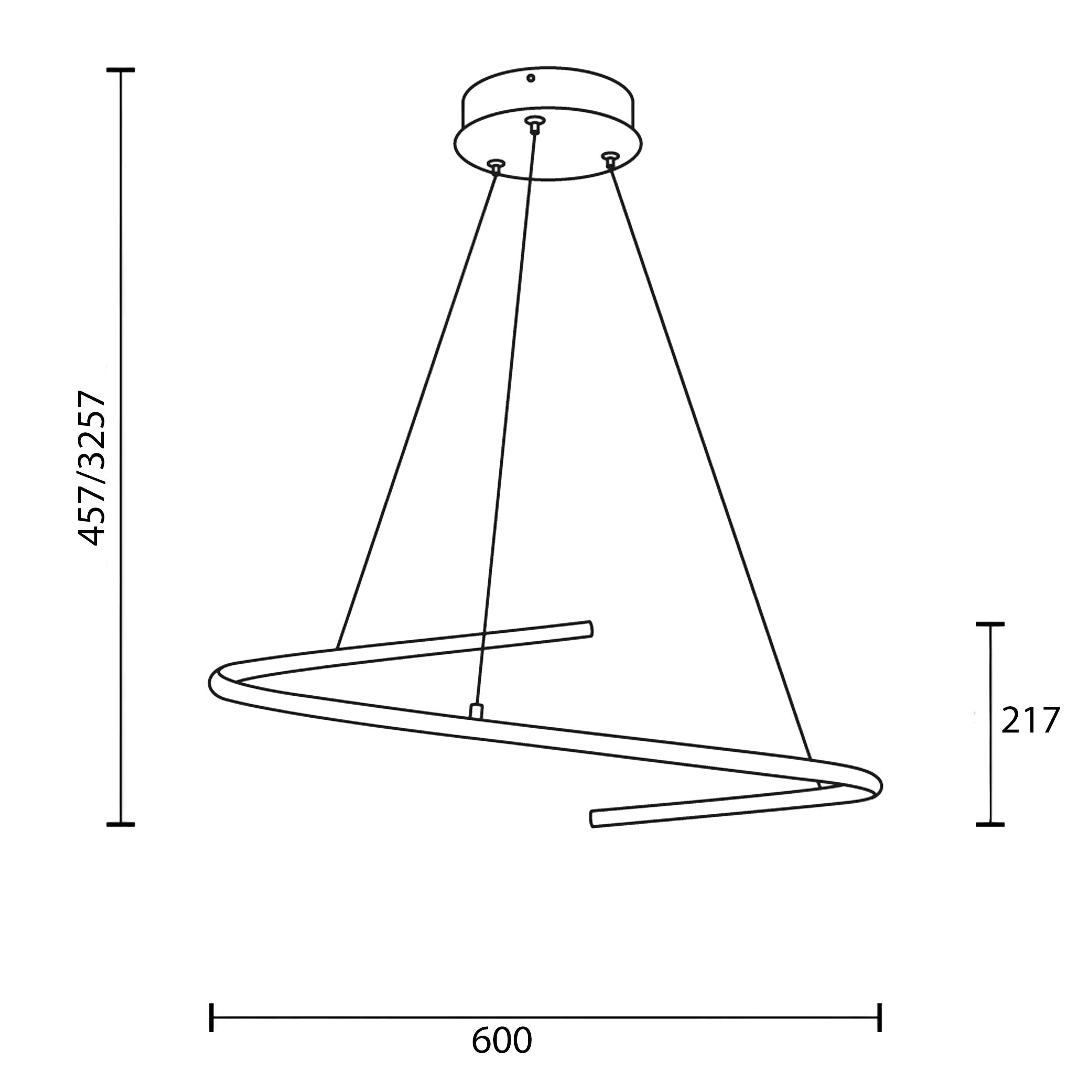 Maytoni Curve LED függesztett lámpa