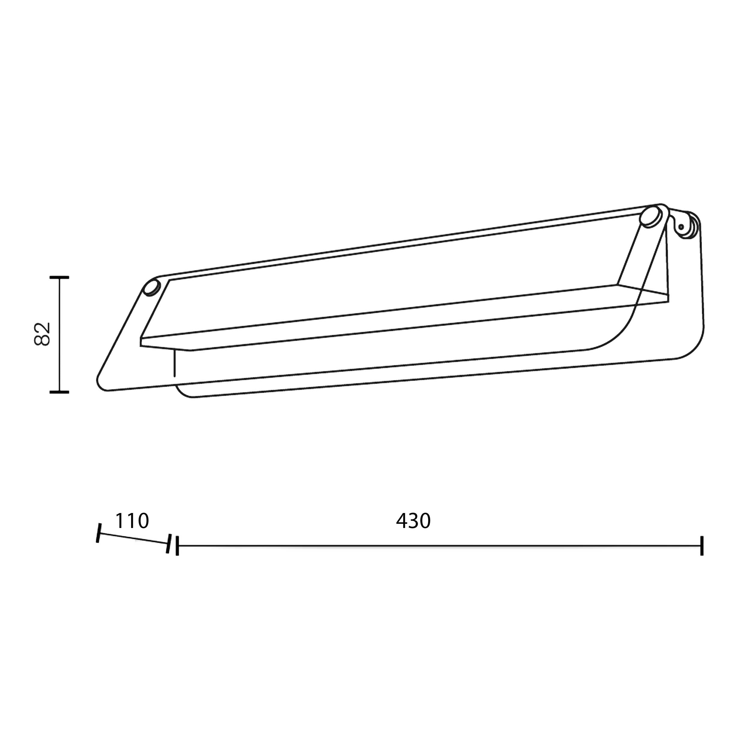 Maytoni Flat LED fali lámpa