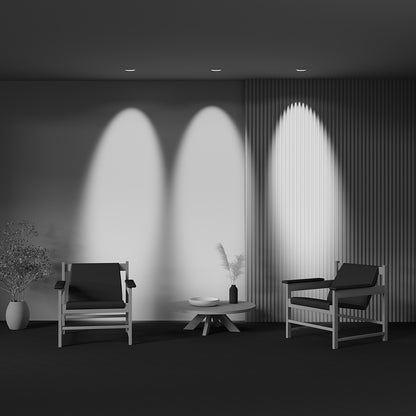 Maytoni downlight Lens LED 3000K 12W 70° süllyesztett kör alakú lámpatest
