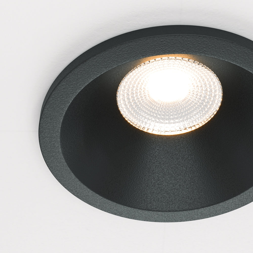 Maytoni Zoom LED 60° süllyesztett kör alakú lámpa, fekete