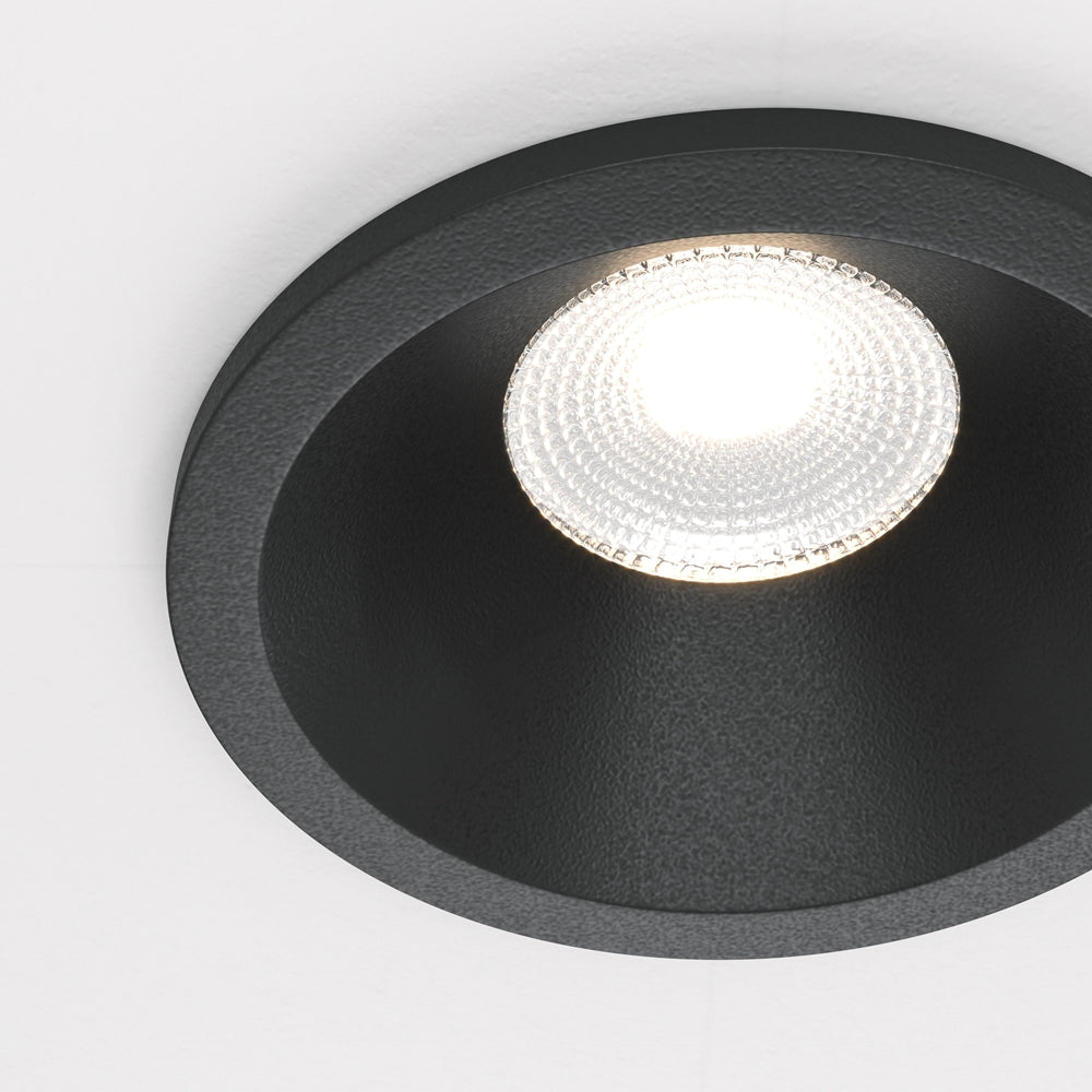 Maytoni Zoom LED 60° süllyesztett kör alakú lámpa, fekete