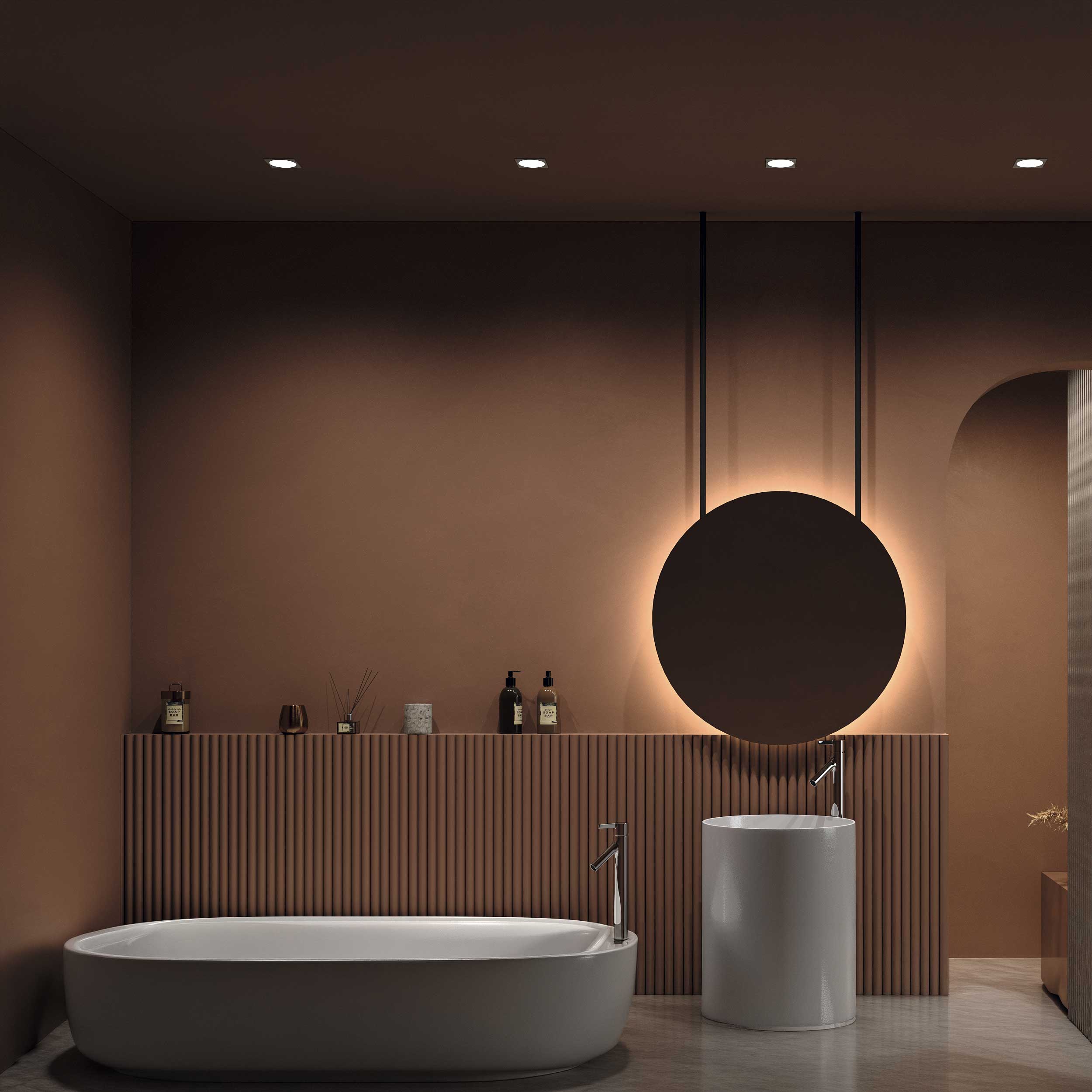 Maytoni Zoom LED 60° süllyesztett kör alakú lámpa, fekete