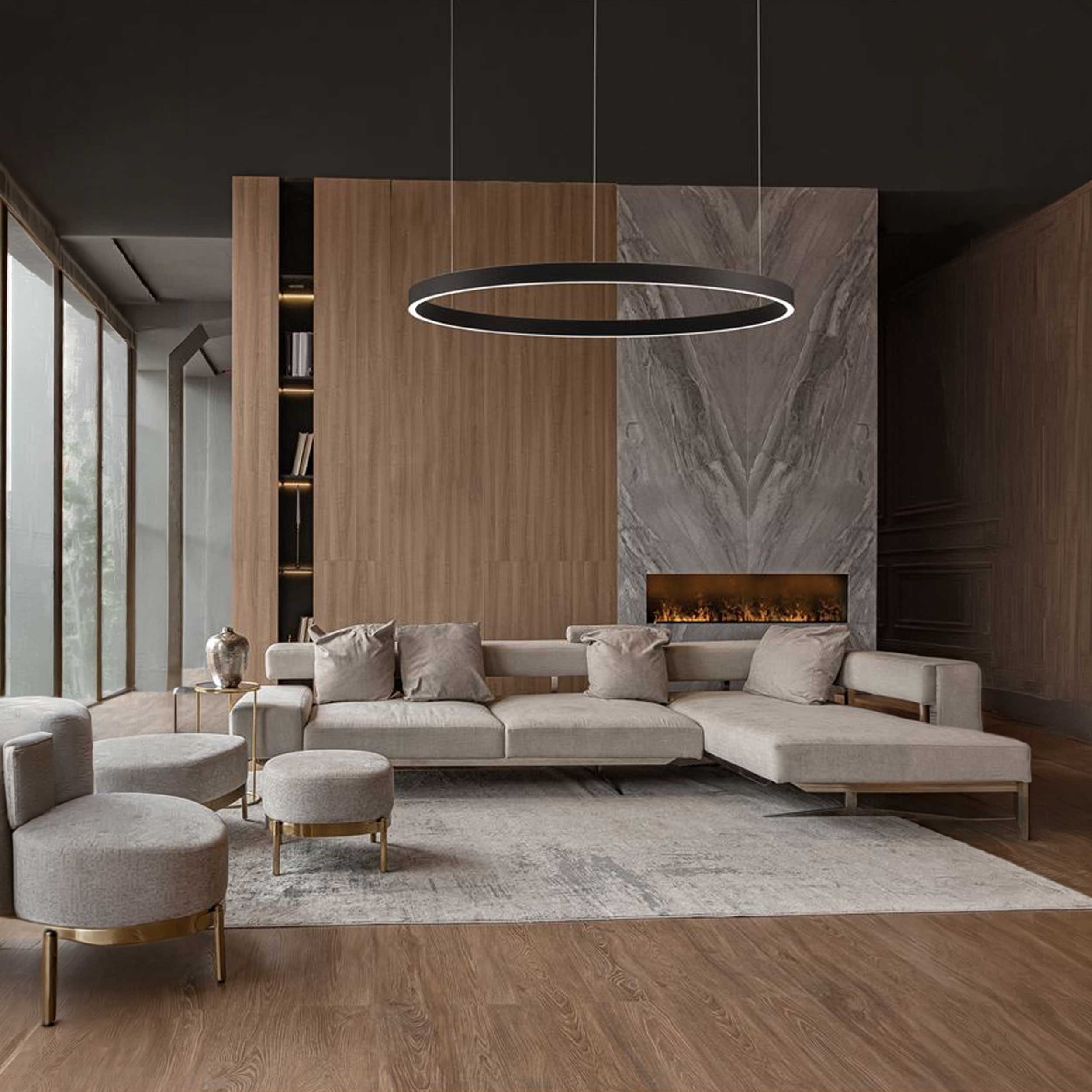 Nova Luce Elowen LED függeszték kerek lámpatest