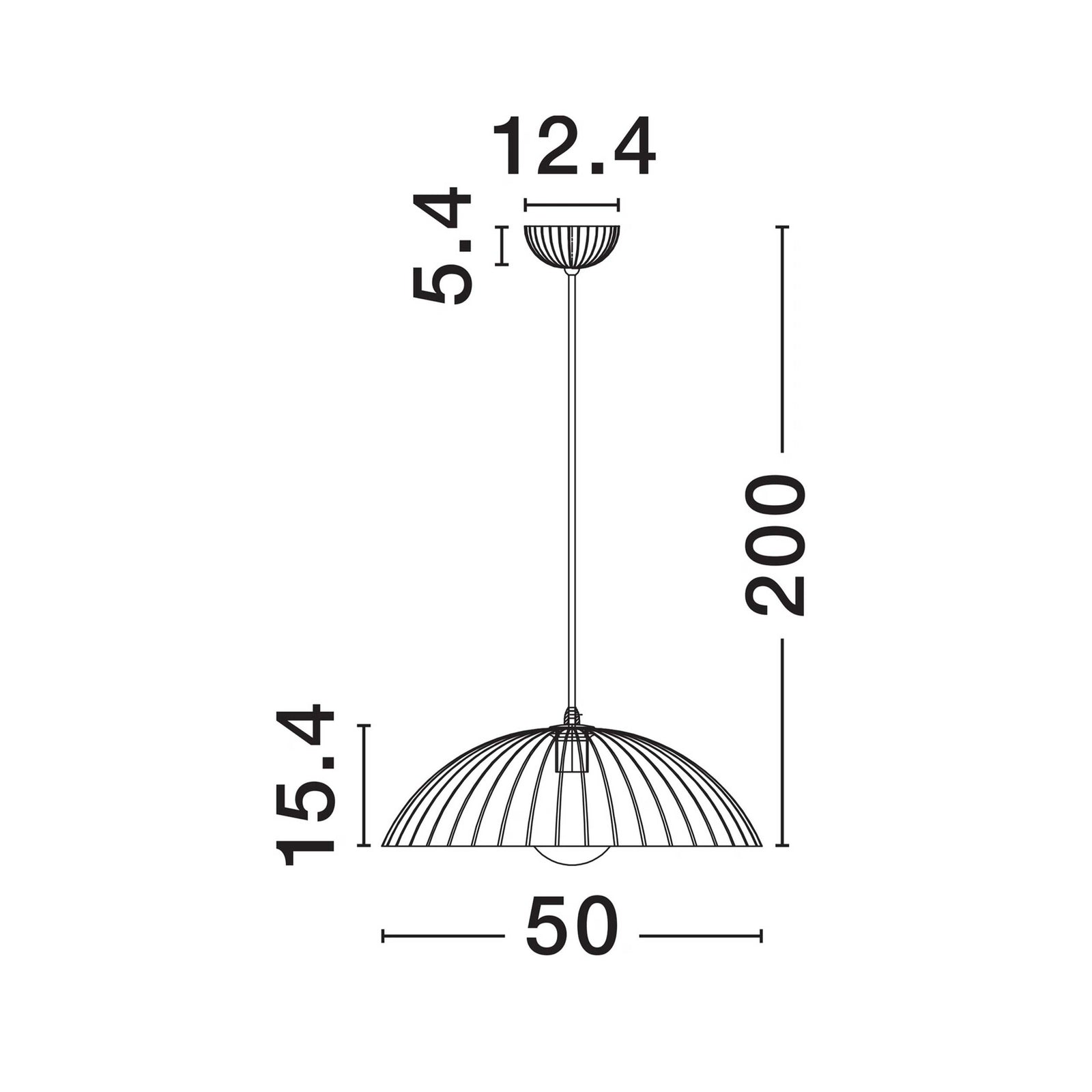 Nova Luce Ammos E27 függesztett lámpa