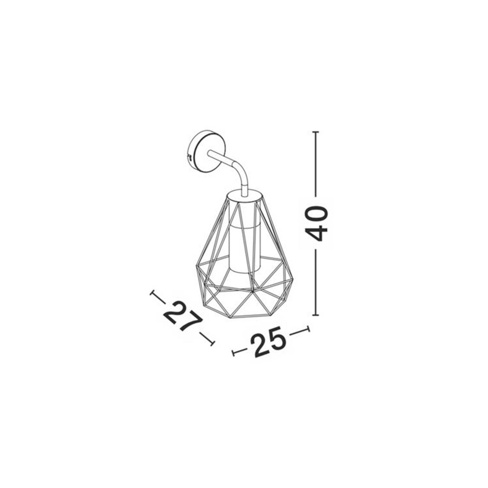 Nova Luce Isidora E27 fali lámpa