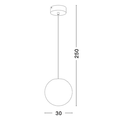 Nova Luce Moon E27 závěsné svítidlo IP65