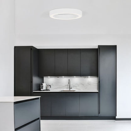 Nova Luce Morbido LED kruhové přisazené svítidlo CCT s ovladačem + app