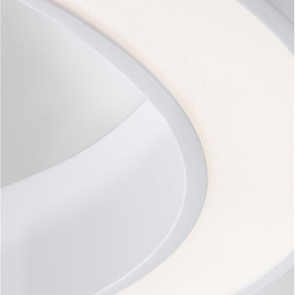 Nova Luce Morbido LED kruhové přisazené svítidlo CCT s ovladačem + app