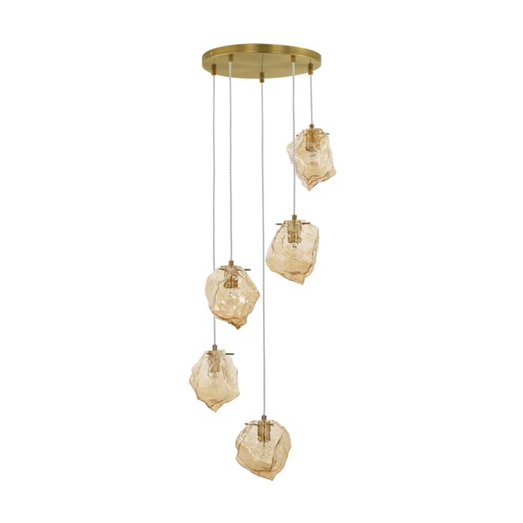 Nova Luce Odelle E14 závěsné skleněné svítidlo