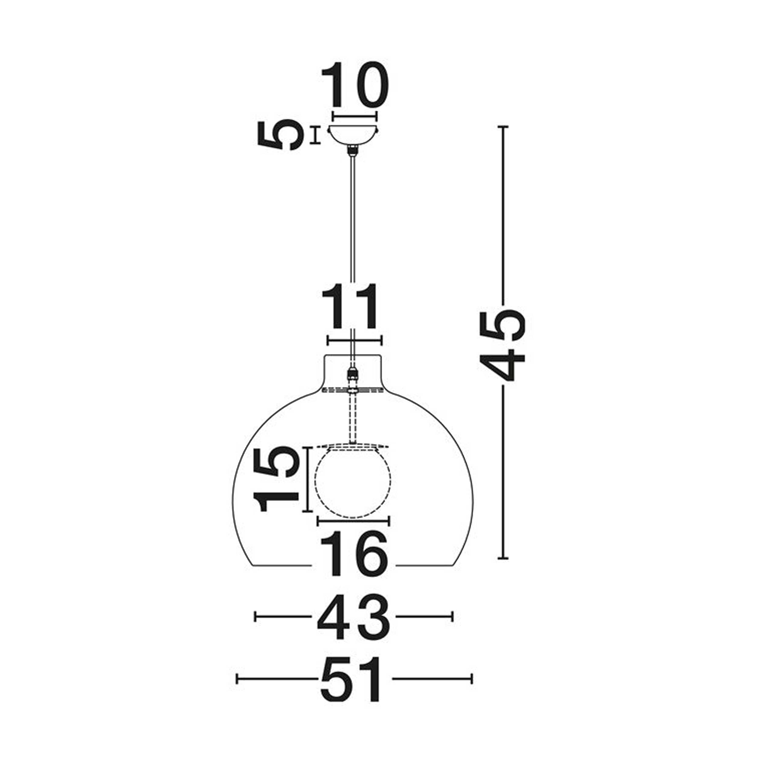 Nova Luce Obbit E27 függőlámpa