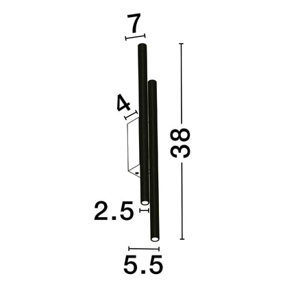 Nova Luce Paron LED nástěnné svítidlo