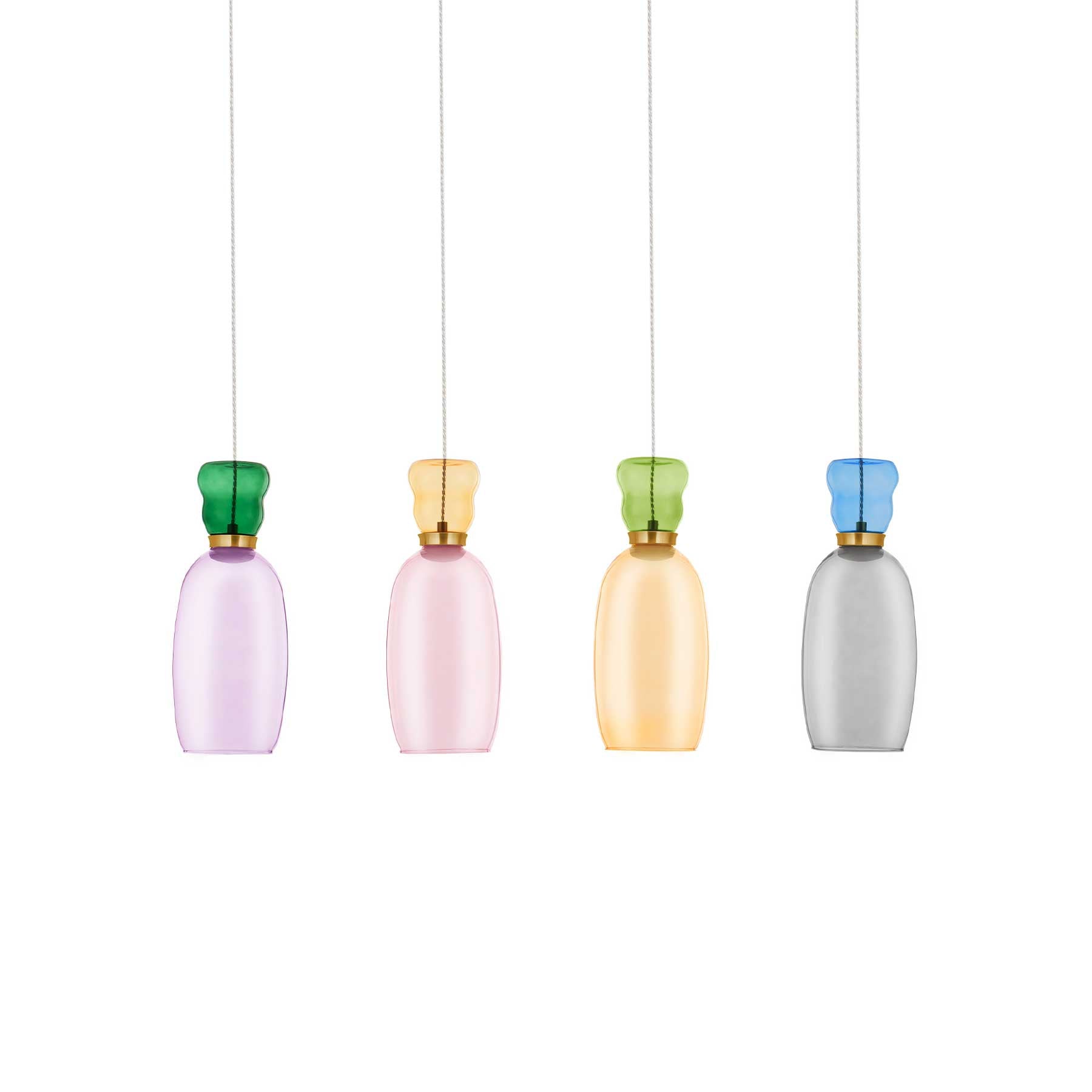 Nova Luce Pluma LED skleněné závěsné svítidlo