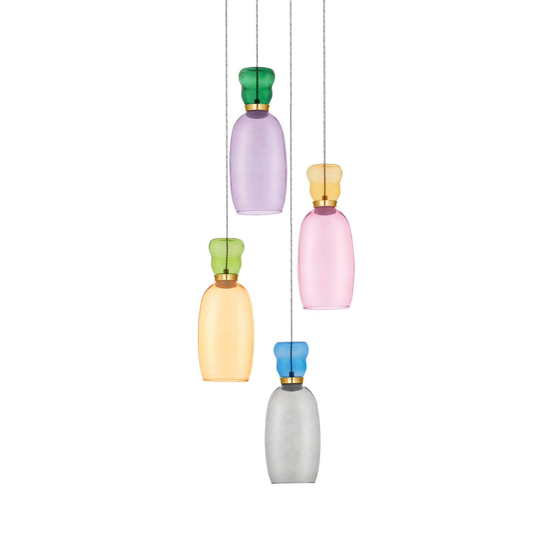 Nova Luce Pluma LED skleněné závěsné svítidlo