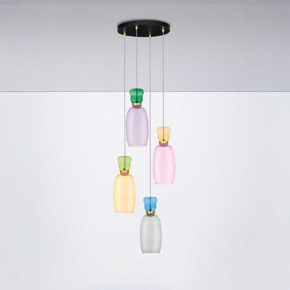 Nova Luce Pluma LED skleněné závěsné svítidlo