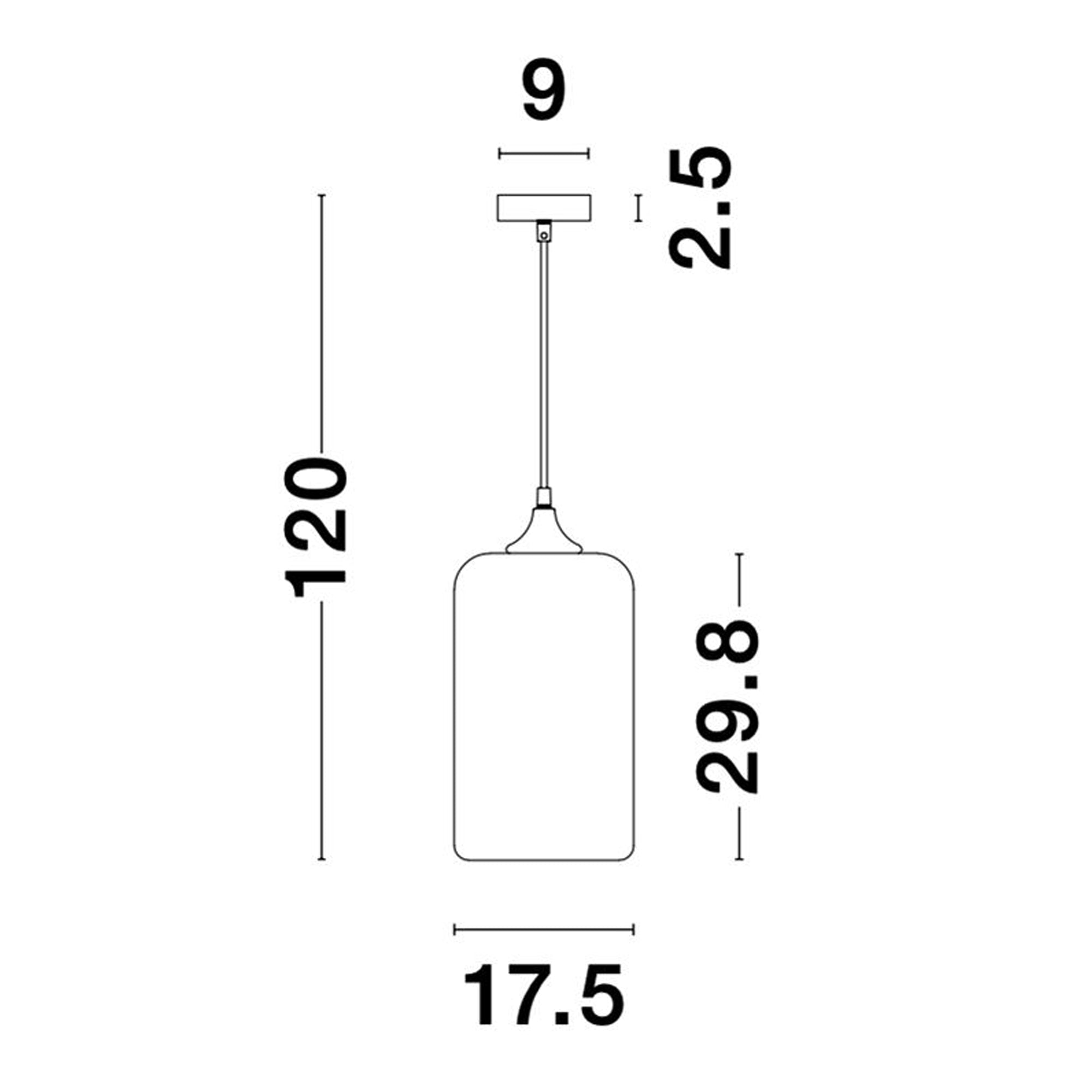 Nova Luce Savaz E27 skleněné závěsné svítidlo