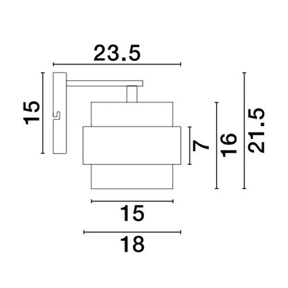 Nova Luce Sianna E27 üveg fali lámpa