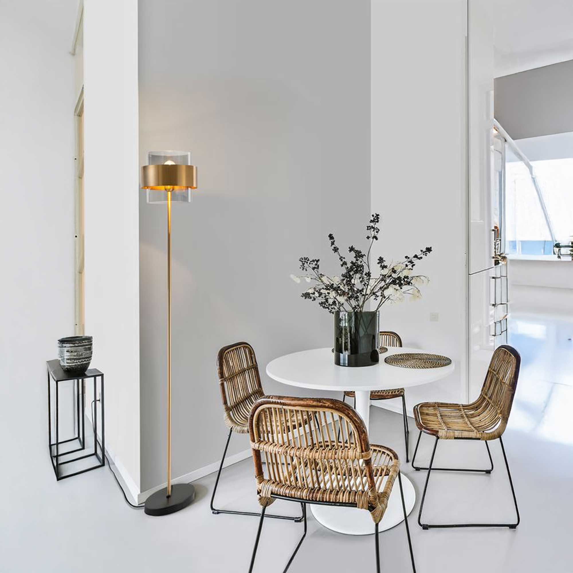 Nova Luce Sianna E27 üveg állólámpa