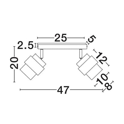 Nova Luce Sianna E27 üveg mennyezeti lámpatest
