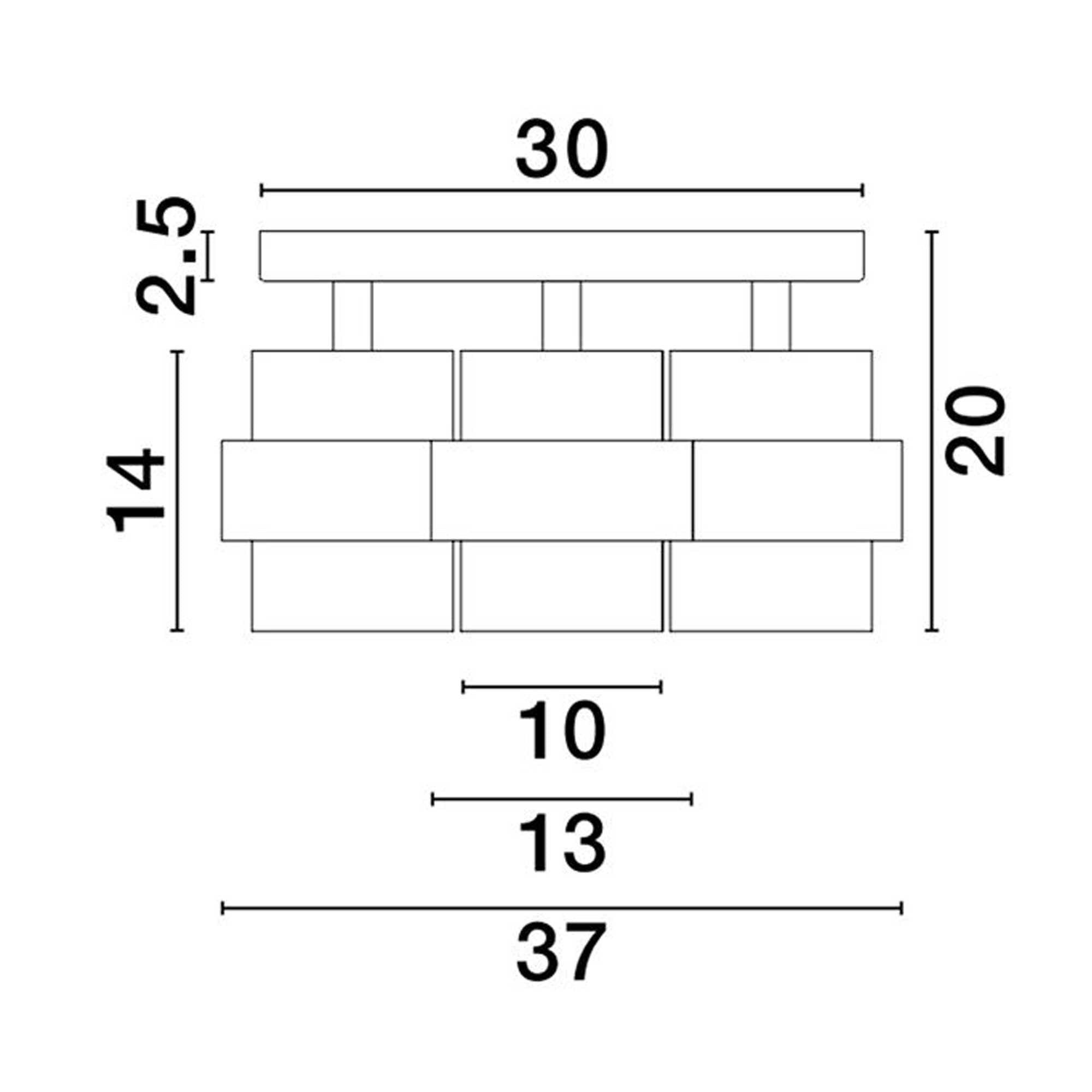 Nova Luce Sianna E27 üveg mennyezeti kerek lámpatest