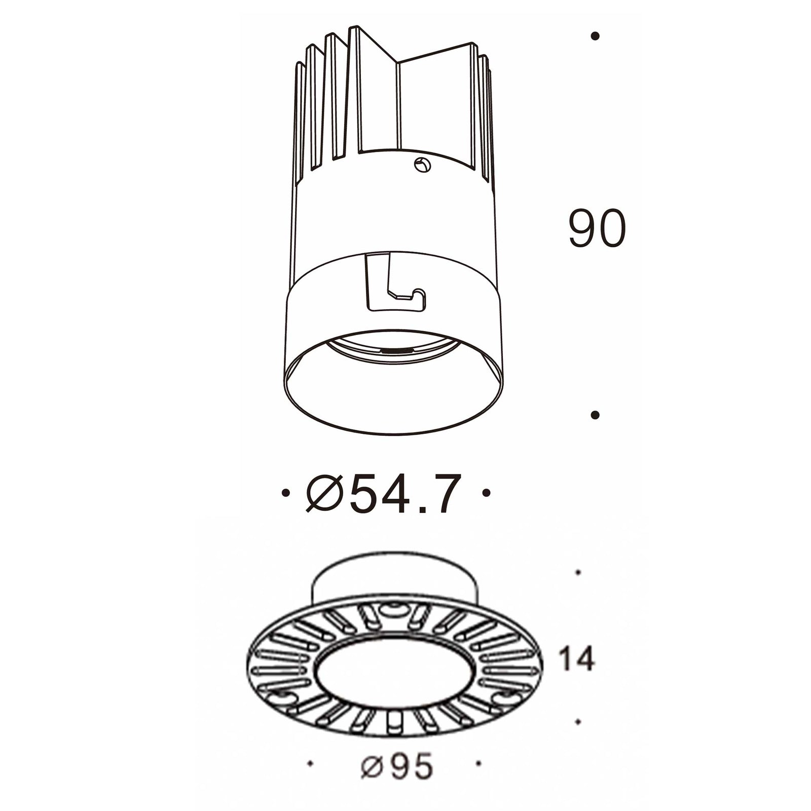 Orvo L LED zápustné svítidlo Ra>90