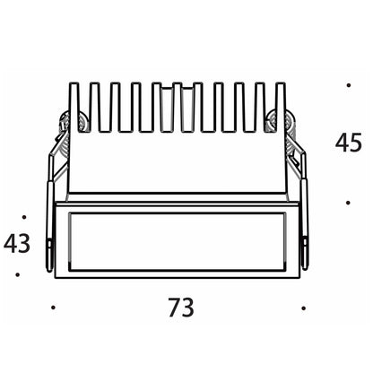 Recta LED zápustné bodové svítidlo Ra>90