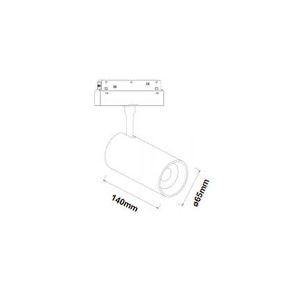 Magneto LED svítidlo pro 48V lištu