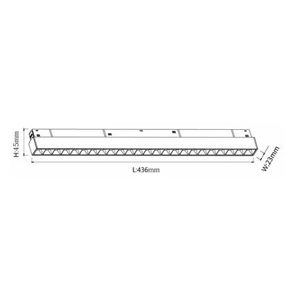 Chris Deep LED svítidlo pro 48V lištu