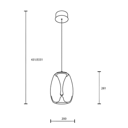 Maytoni Splash LED függesztett lámpa