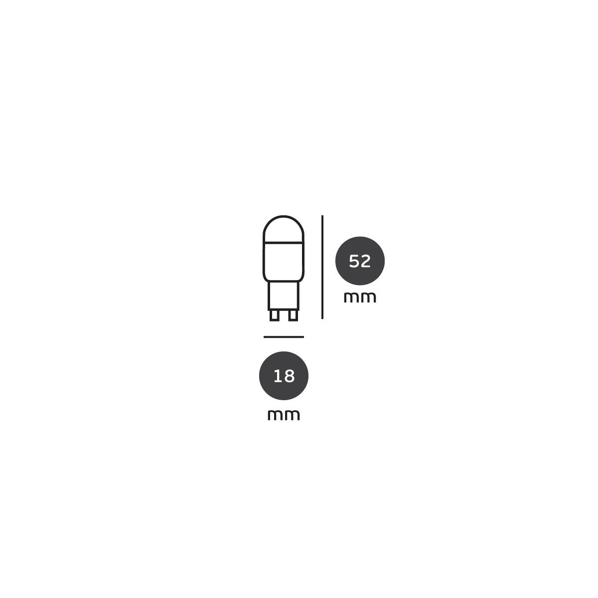 VK Light G9 3 W 220 lm LED-izzó