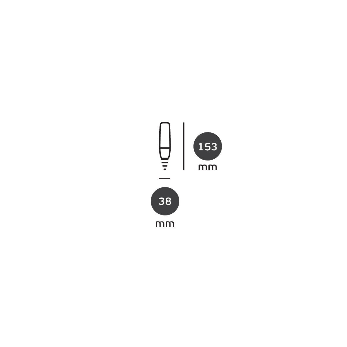 VK Light Long E27 12 W-os LED-izzó
