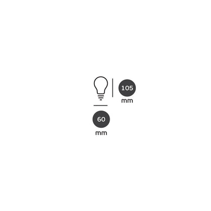 VK Light Classic Filament Clear-A60 E27 2700K LED-izzó