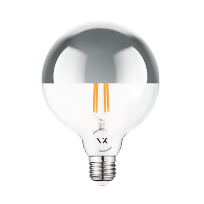 VK Light Globo Filament Silver E27 ø125 2700K 7W dimmelhető LED-izzó