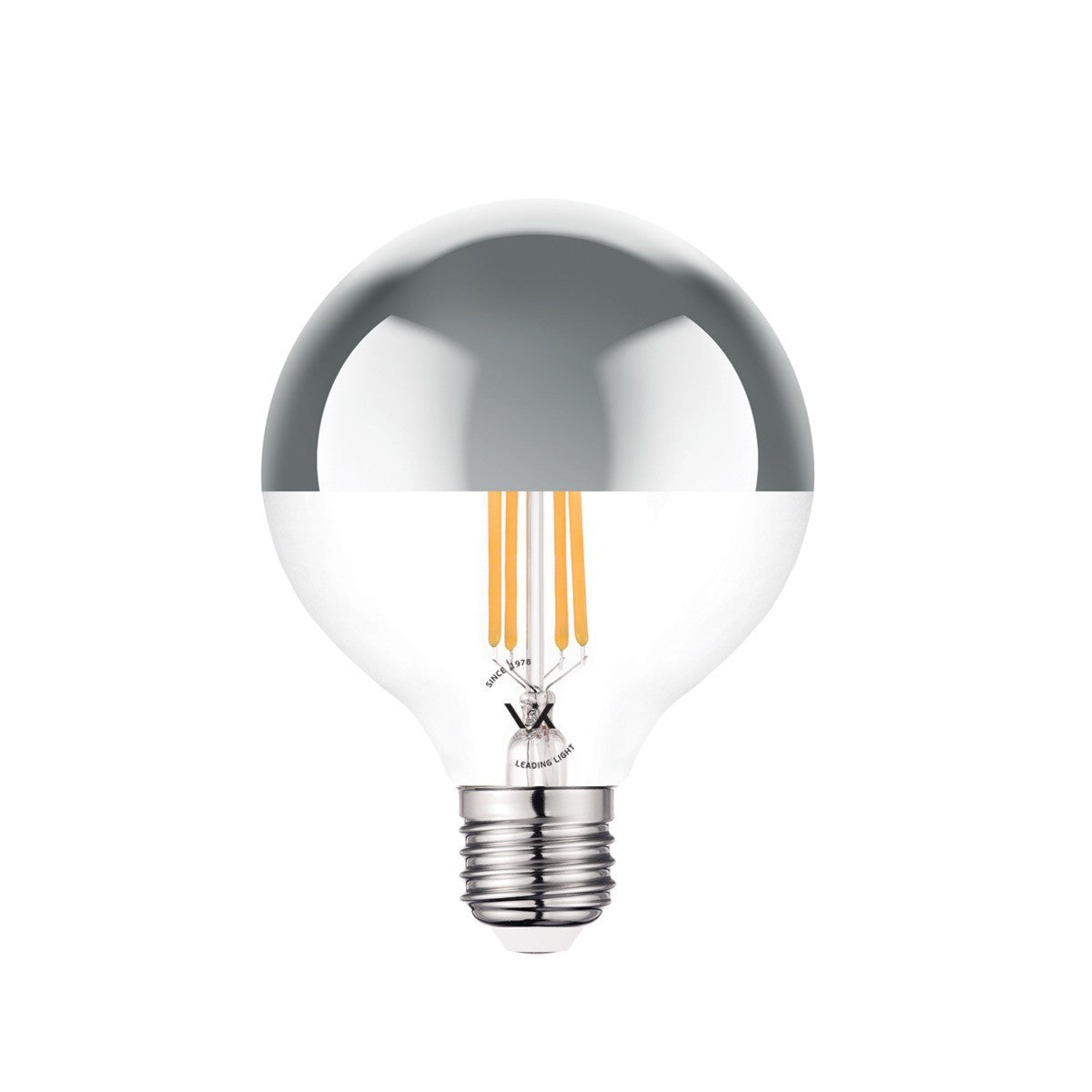VK Light Globo Filament Silver E27 LED-izzó