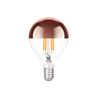 VK Light Mini Globe Filament Pink Copper E14 2700K 4,5 W dimmelhető LED-izzó