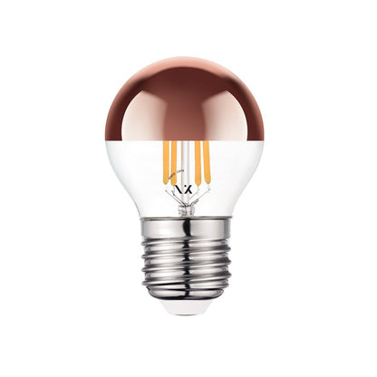 VK Light Mini Globe Filament Pink Copper E27 2700K 4,5W dimmelhető LED-izzó