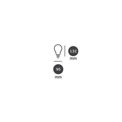 VK Light Globo Filament Amber E27 2200K 7W dimmelhető LED-izzó