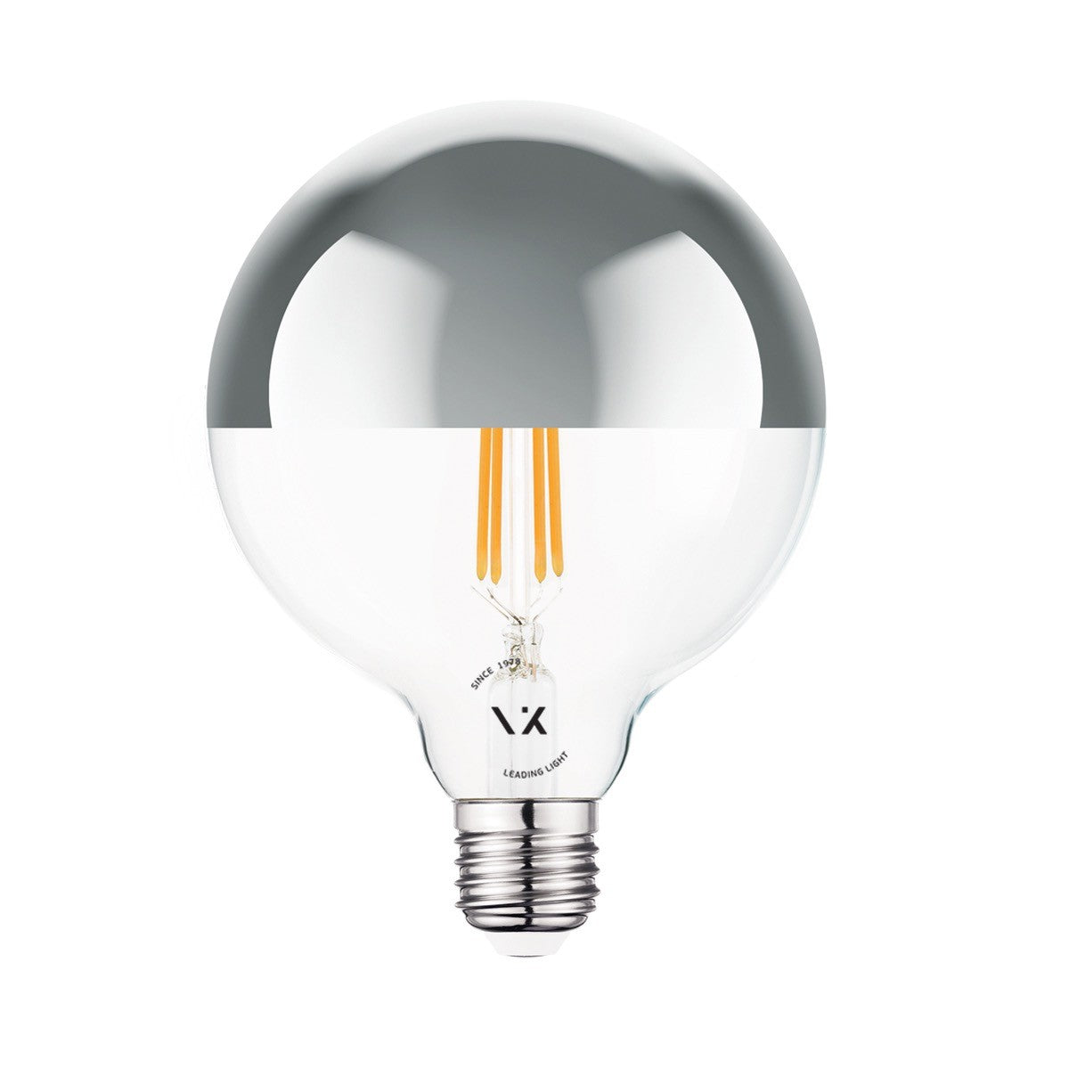 VK Light Globo Filament Silver E27 2700K 7W dimmelhető LED-izzó