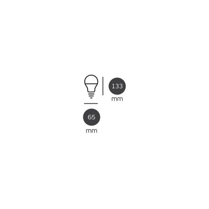 VK Light Classic Plastic E27 ø70 20 W-os LED-izzó
