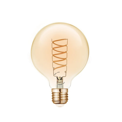 VK Light Spiral Filament Amber-G80 E27 2200K 4,5 W dimmelhető LED-izzó