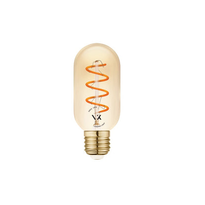 VK Light Spiral Filament Amber-T45 E27 2200K 4,5 W dimmelhető LED-izzó