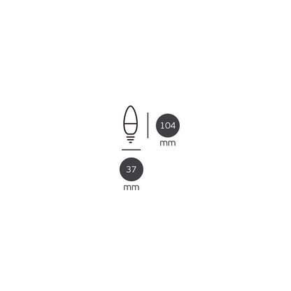 VK Light Candle Plastic E14 9W LED-izzó