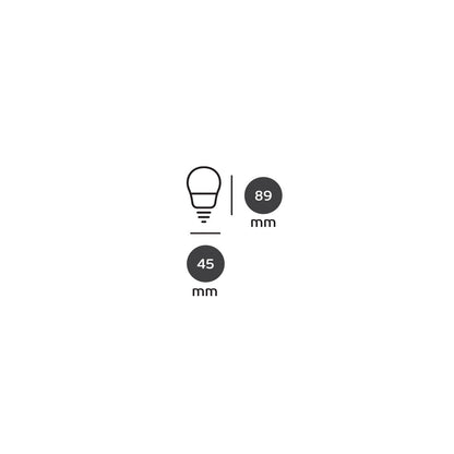 VK Light Mini Globe Plastic E14 ø45 9W LED-izzó
