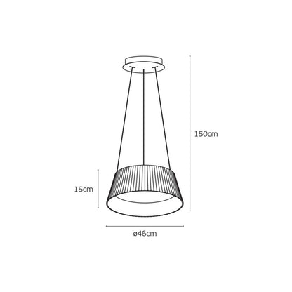VK Light Aelia Wood LED függesztett lámpa