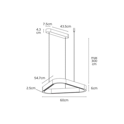 VK Light Aria LED függesztett lámpa