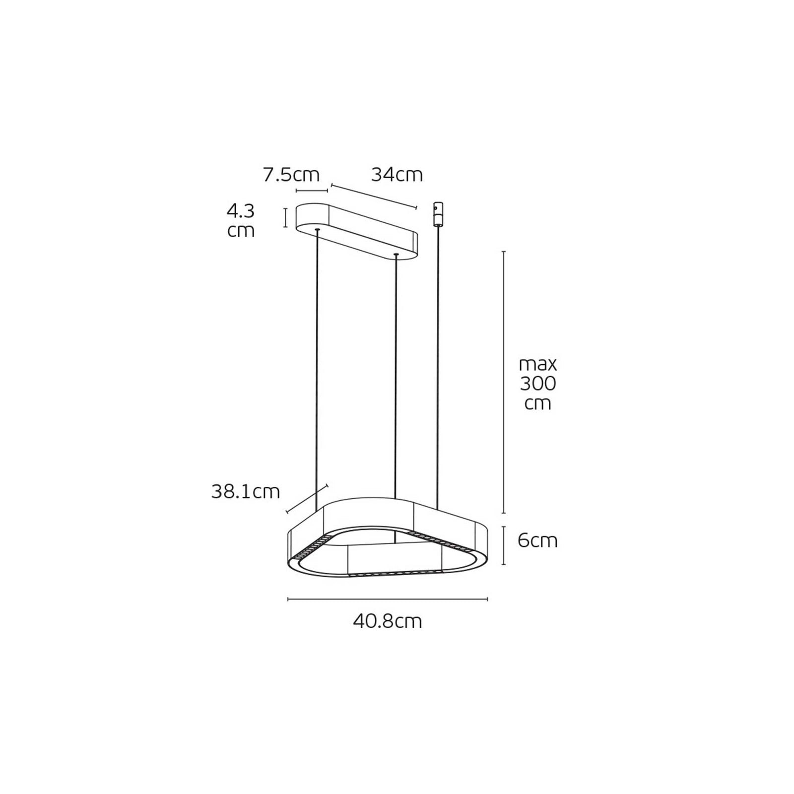 VK Light Aria LED függesztett lámpa
