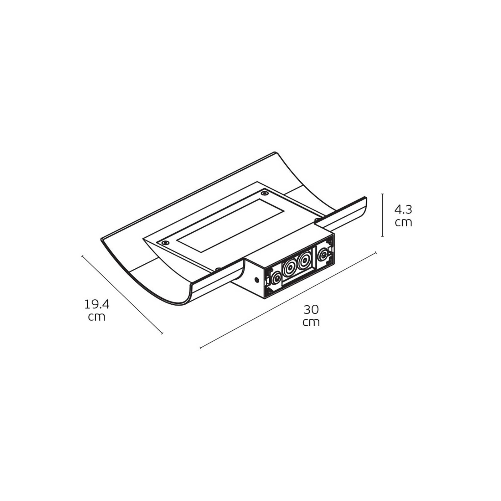 VK Light Cape LED fali lámpa IP65
