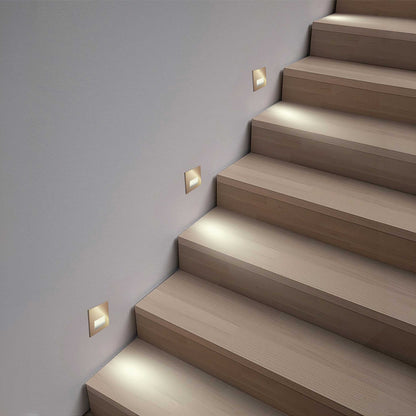 VK Light Fune LED lépcsőházba süllyeszthető négyzet alakú lámpa
