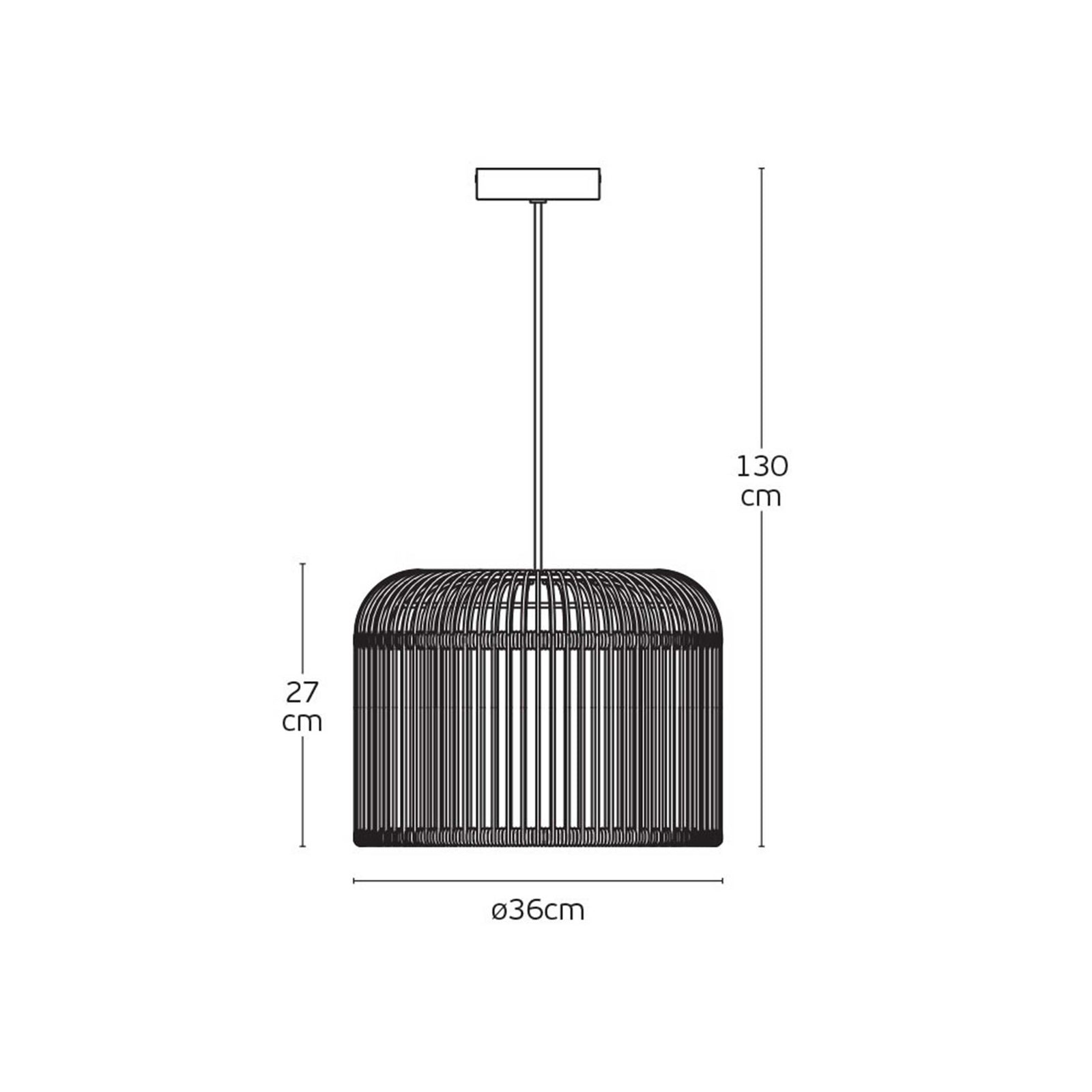VK Light Keli E27 függesztett kültéri lámpa IP44