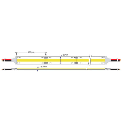 COB LED szalag 24 V CRI90 IP20 (5 m)