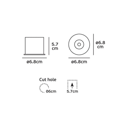 VK Light Habi LED süllyesztett lámpatest